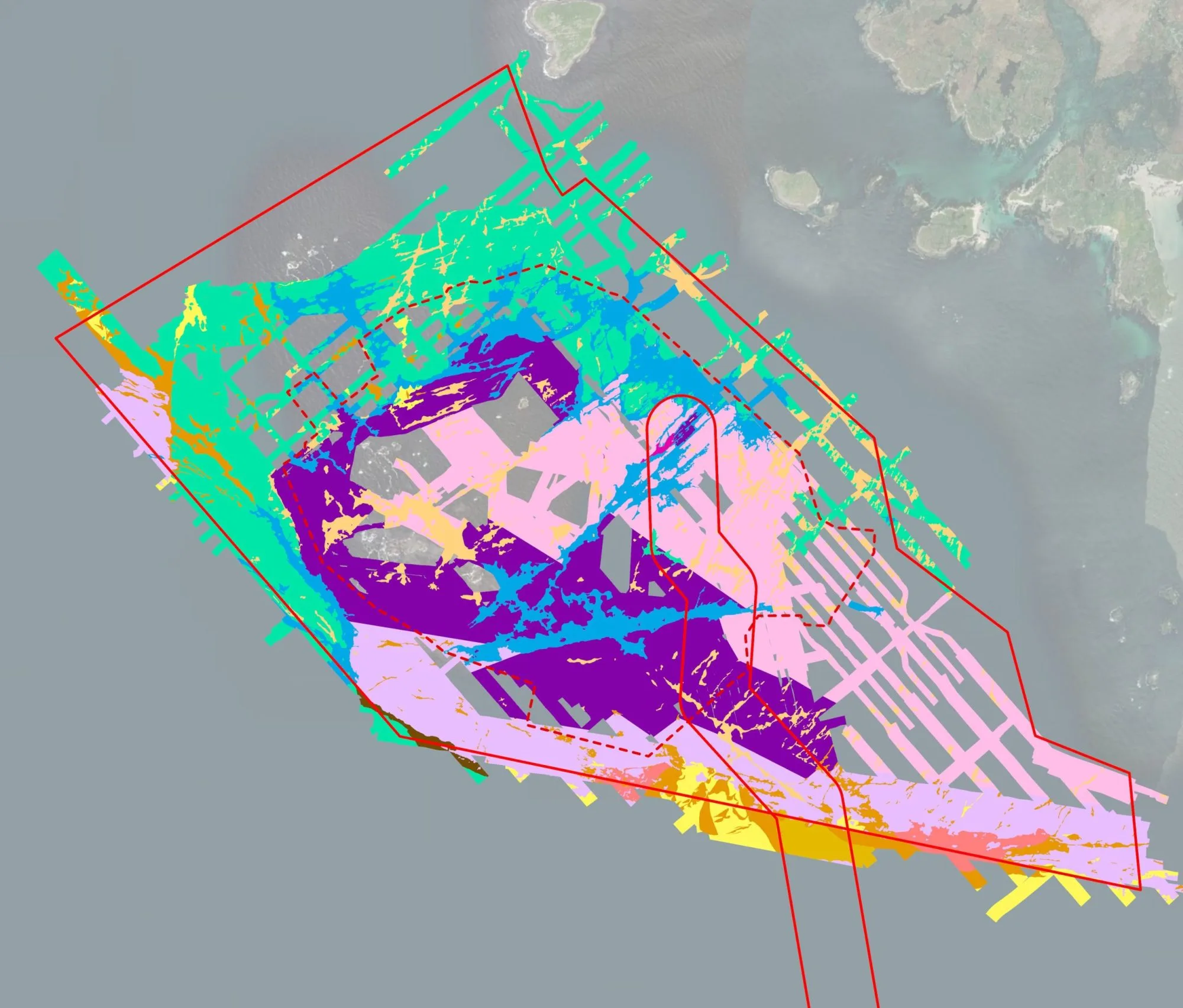 Image map of the seabed at Sceirde