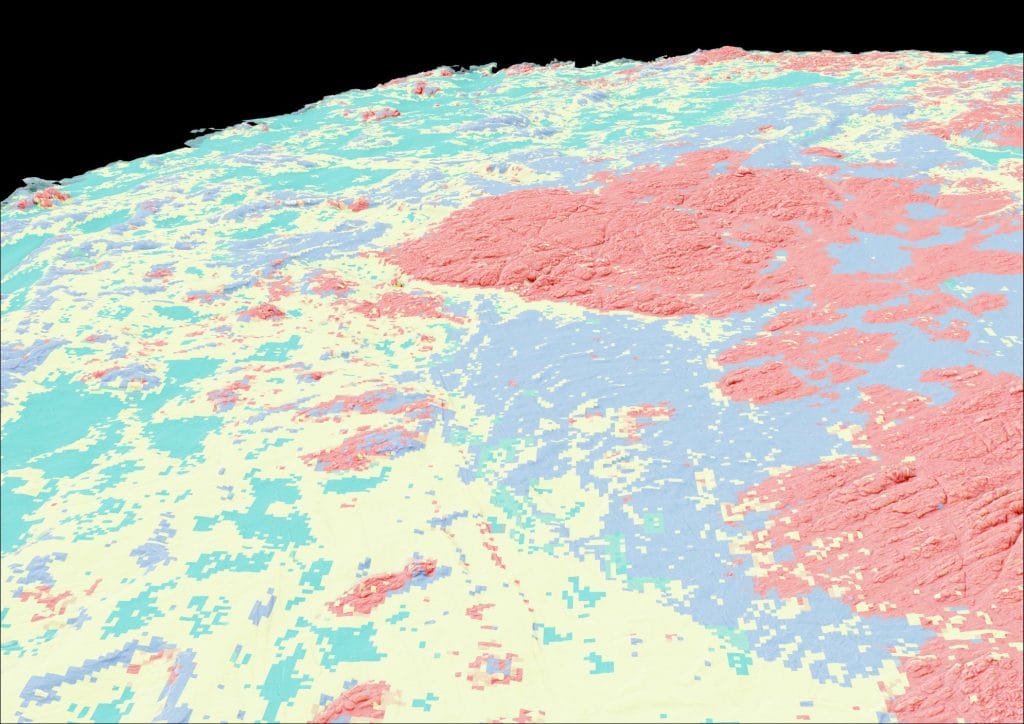Picture of a seabed habitat map